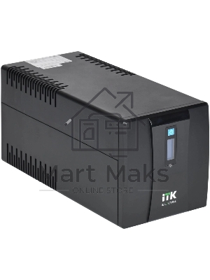 Источник бесперебойного питания Line-interactive 1,2кВА/720Вт, фаза 1/1, LCD дисплей, с АКБ 2х7AH, USB, Schuko