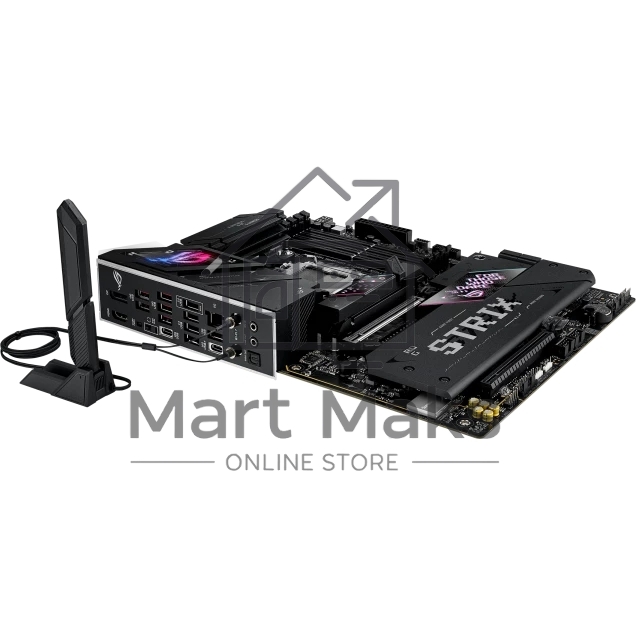 Материнская плата ASUS ROG STRIX B850-E GAMING WIFI, AM5, AMD B850, 4xDDR5, 4xSATA, 5xM.2, 1xPCI-E 5.0 x16, 1xPCI-E 4.0 x16, 1xRealtek 5Gb Ethernet, 1xUSB-C 4, 1xUSB-C 20Gbps, 6xUSB-A 10Gbps, 4xUSB-A 2.0, 3x3.5 мм, 7.1, ATX