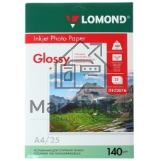 Фотобумага Lomond односторонняя матовая 140г/м2, A4(21x29)/25л.