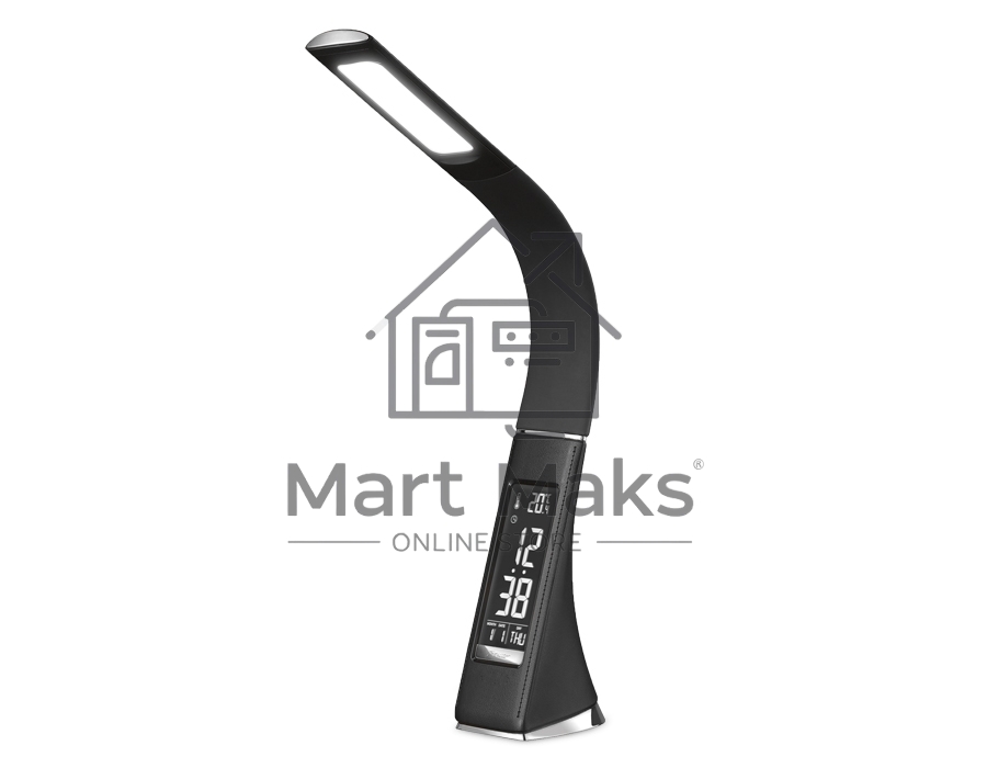 Светодиодная настольная лампа с дисплеем Ambrella light DE509 BK черный LED 3000-6400K 6W+LCD 2W