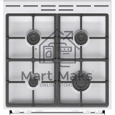 Плита комбинированная Gorenje GK6A40WFFM белый, конфорок 4 шт, духовка 71 л, 60 см x 85 см x 60 см