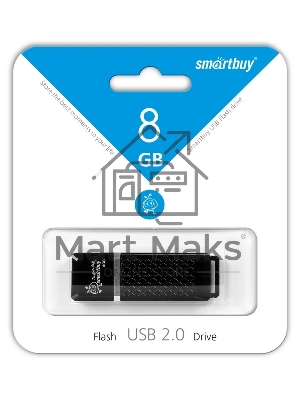 Флешка USB SmartbuySmartbuy USB 8 Gb Quartz series черный