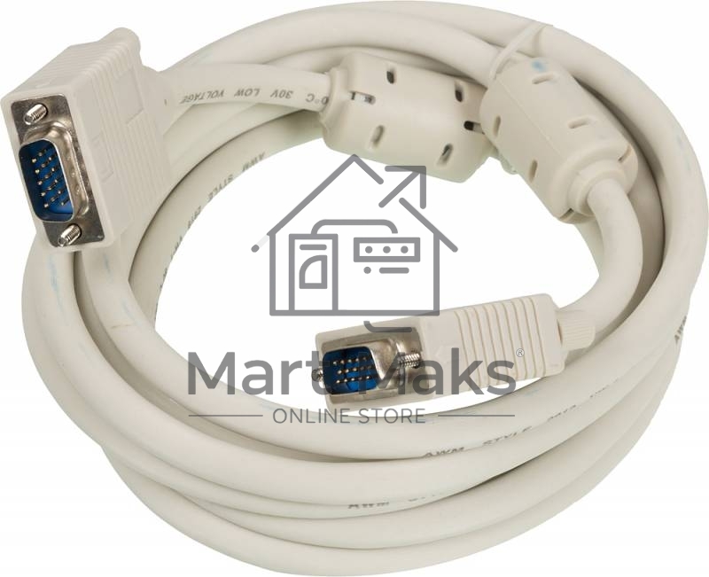 Кабель SVGA Ningbo CAB016S-10F VGA HD15 (m)/VGA HD15 (m) 3м феррит.кольца
