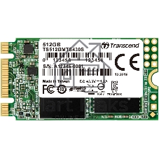 Накопитель SSD  Transcend 512Gb MTS430  (SATA3, up to 560/500MBs, 85000 IOPs, 3D TLC, 22х42мм)