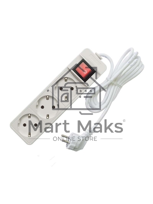 Удлинитель быт. ТМ Союз 3500 Вт 3гн. ПВС 5м 481S-8305