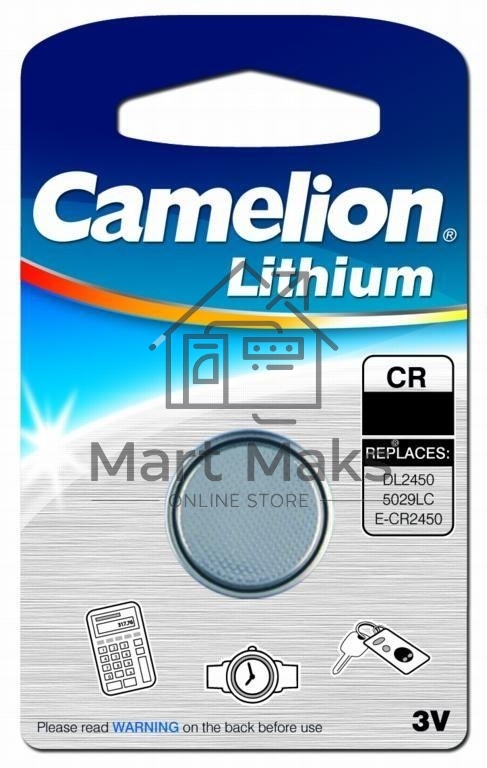 Элемент питания литиевый Camelion CR CR2430 BL-1 (блист.1шт)