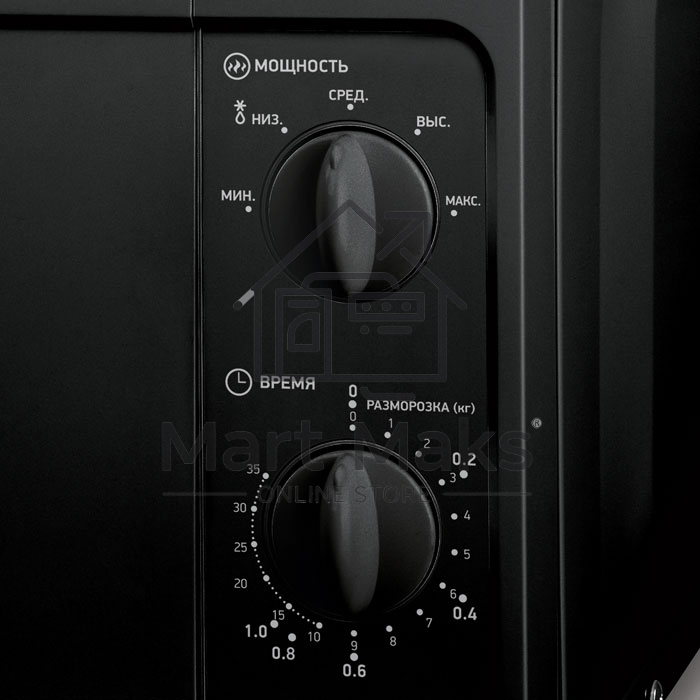 Микроволновая печь BBK 20MWS-709M/B черный, 20 л, 700 Вт, поворотный механизм