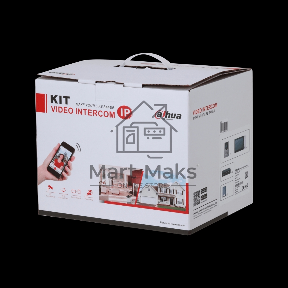 Комплект домофона Dahua DHI-KTP01L(S) черный