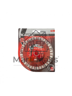 Диск алмазный Matrix отрезной Турбо-сегментный, 125 x 22,2 мм, сухая резка Professional