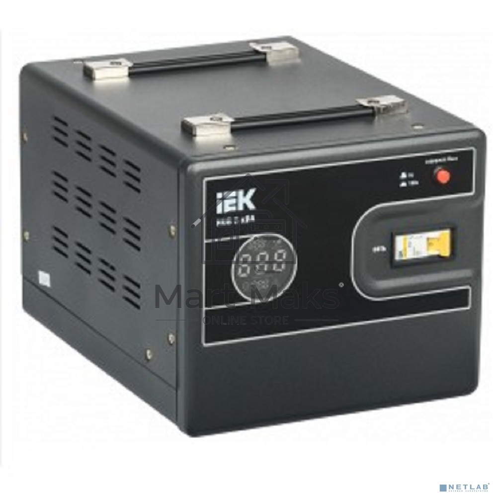 Стабилизатор напряжения IEK Hub 5кВА однофазный черный (IVS21-1-005-13)