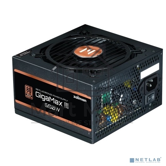 Блок питания Zalman ZM650-GV3 RTL, 650Вт, 80 PLUS Bronze, 120мм, черный