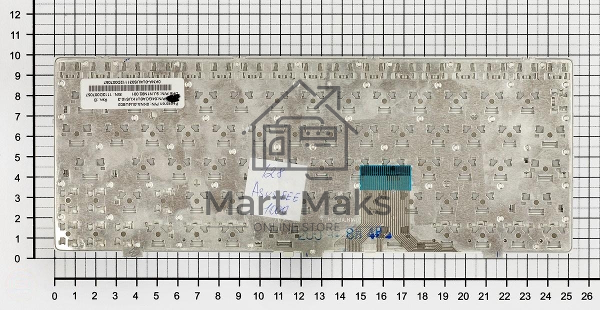 Клавиатура для ноутбука Asus Eee PC 1000 1000H 1000HD белый