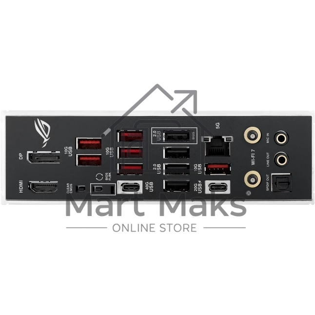 Материнская плата ASUS ROG STRIX B850-E GAMING WIFI, AM5, AMD B850, 4xDDR5, 4xSATA, 5xM.2, 1xPCI-E 5.0 x16, 1xPCI-E 4.0 x16, 1xRealtek 5Gb Ethernet, 1xUSB-C 4, 1xUSB-C 20Gbps, 6xUSB-A 10Gbps, 4xUSB-A 2.0, 3x3.5 мм, 7.1, ATX