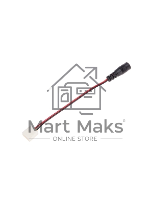 Коннектор питания с джеком для одноцветных светодиодных лент 120 диодов/метр с влагозащитой LAMPER