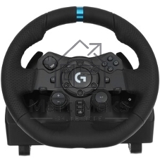 Руль Logitech G923 10кноп. (с педалями) черный