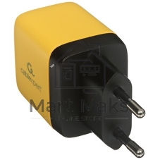 Сетевое зарядное устройство с дисплеем Cablexpert MP3A-PC-53, 35Вт GaN, QC3.0/PD3.0, 1хUSB, 1хType-C, желтый, коробка