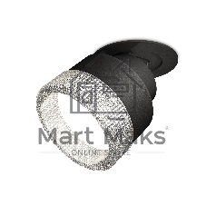 Светильник Ambrella Light XM8102540 SBK/CL черный песок/прозрачный GX53 (A2242, A2106, C8102, N8480)