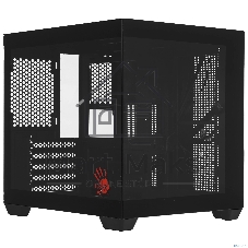 Компьютерный корпус Bloody CC-121 черный без БП mATX 7x120мм 1xUSB 2.0 1xUSB 3.0 audio