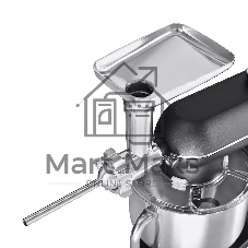 Кухонная машина Korting KKM 0107 MB N, мощность 1500 Вт, 5 насадок, объем чаши 6.5 л, сенсорный дисплей/механическое управление, планетарное вращение, 11 скоростей, турборежим, импульсный режим, таймер, насадка для смешивания/крюк для теста/веничк/мясорубка, черный
