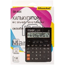 Калькулятор настольный Silwerhof SH-444 черный 12-разр.