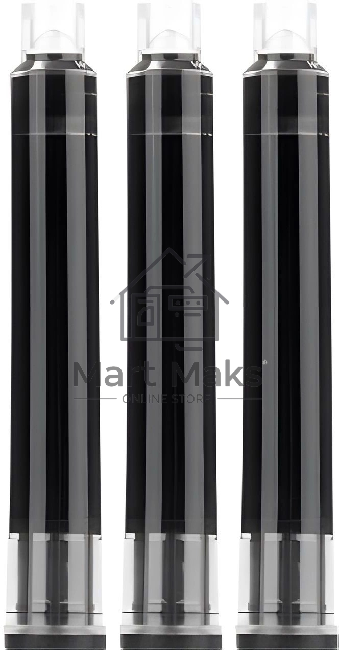 Картридж для перьевой ручки Deli SF456BLACK картридж: черный, чернила: черные (упаковка: 6шт)