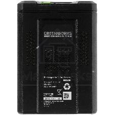 Аккумулятор GreenWorks G82B2, 82V, 2,5 А.ч (2914907) - это литий ионная (Li-ion) батарея, силой тока 2,5 ампер/час и выполненная по самым передовым технологиям. Применяется в линейке всех устройств Greenworks 82V Commercial. Аккумулятор состоит из ячеек производства японской компании LG. Ячейки этого производителя обладают самыми высокими показателями по емкости и выдаваемому напряжению, и относятся к классу A++. Батарея снабжена специальной платой управления, благодаря которой ячейки заряжаются и разряжаются равномерно и одновременно, что значительно продлевает срок жизни аккумулятора (среднее время 7 лет), а также отсутствует эффект потери мощности инструмента при разряде. Для надежной работы аккумулятор снабжен чипом, который защищает его от перезаряда, перегрева и глубокого разряда.Благодаря высокотехнологичным ячейкам, плате управления и защитному чипу, аккумулятор обладает долгим сроком службы - до 2000 циклов заряда-разряда. Корпус - ударопрочный
