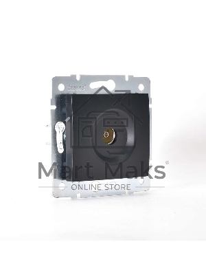 Механизм розетки TV СП KARINA оконечная черный бархат LEZARD 707-4288-130