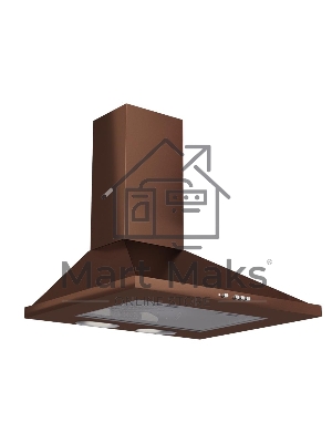 Вытяжка каминная Elikor Оптима 50П-400-К3Л медный, 50 см, 400 куб. м/ч, 55 дБ