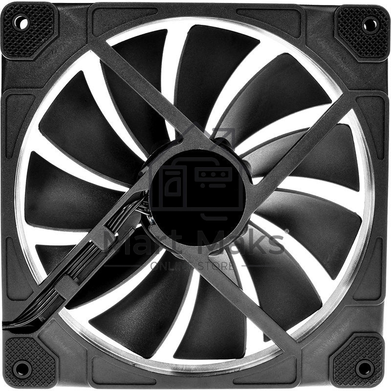 Вентилятор ID-COOLING ZF-14025-ARGB 140x140x25мм (60шт./кор, Пульт управления, PWM, Low Noise, резиновые углы, Addresable RGB, 800-1600об/мин)  BOX
