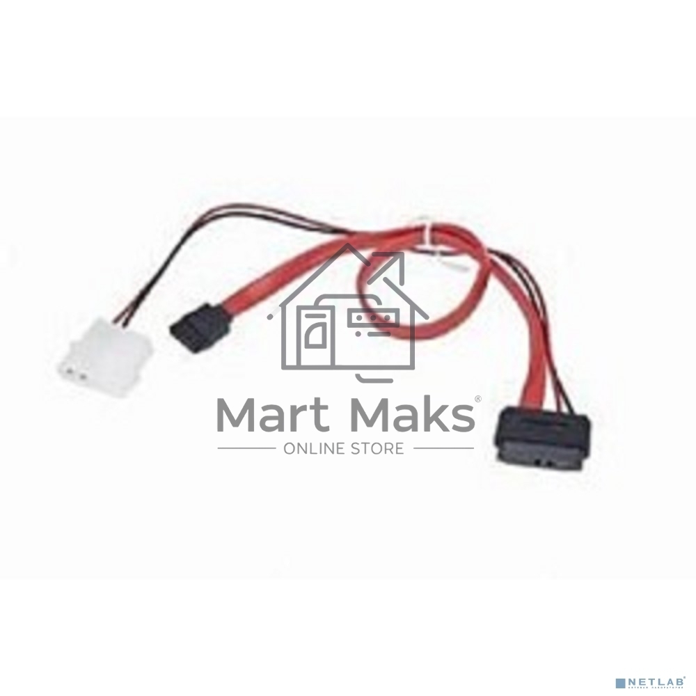 Кабель Gembird/Cablexpert Кабель Combo miniSATA, molex+SATA/miniSATA, 6pin+7pin, (длина инт-35см, пит-30см),(CC-SATA-C2)