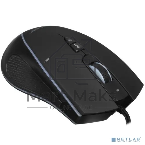 Мышь проводная Acer OMW131 черный, 6400 dpi, USB, кнопки - 7