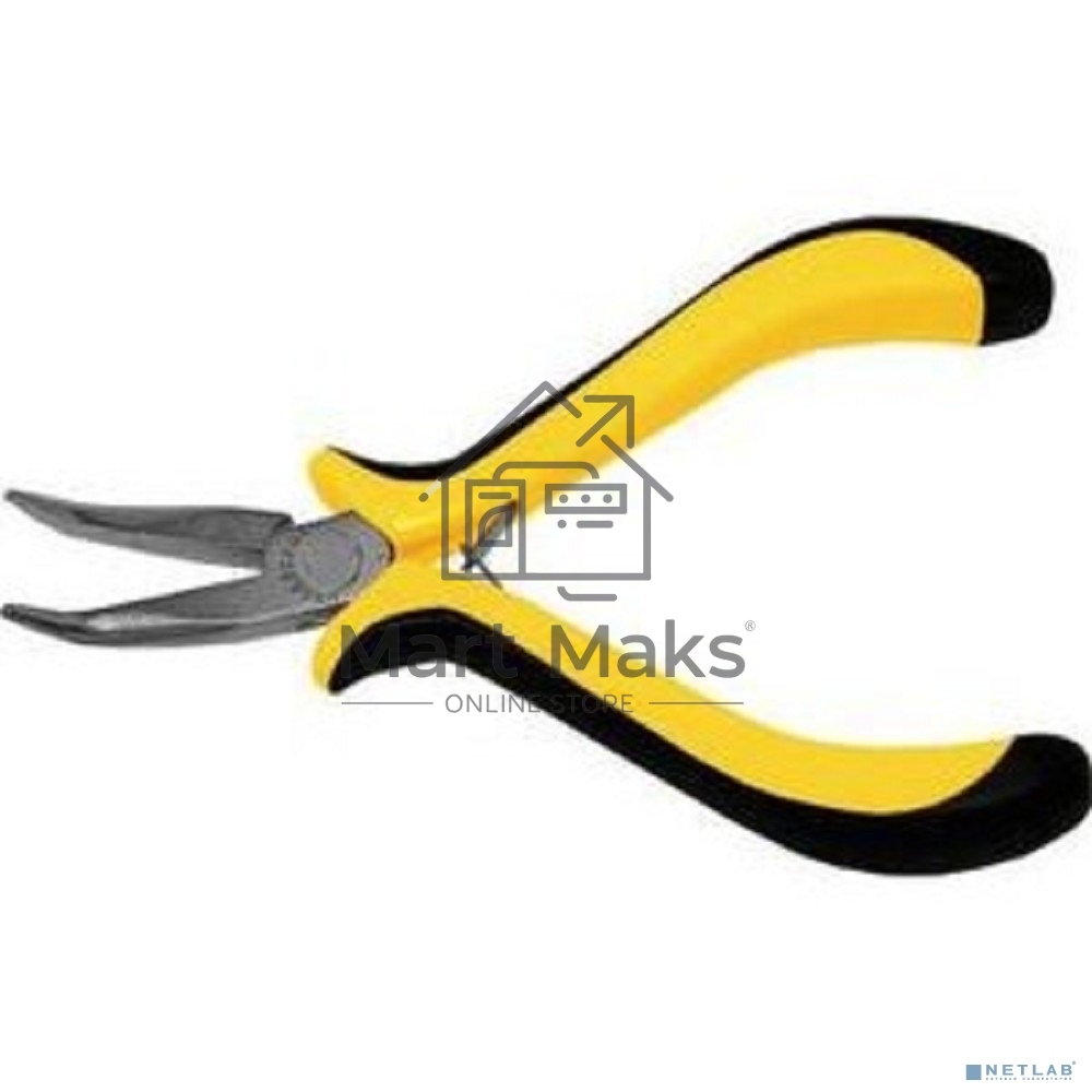 Утконосы FIT 51634мини черно-желтая мягкая ручка никел.антикор.покрытие