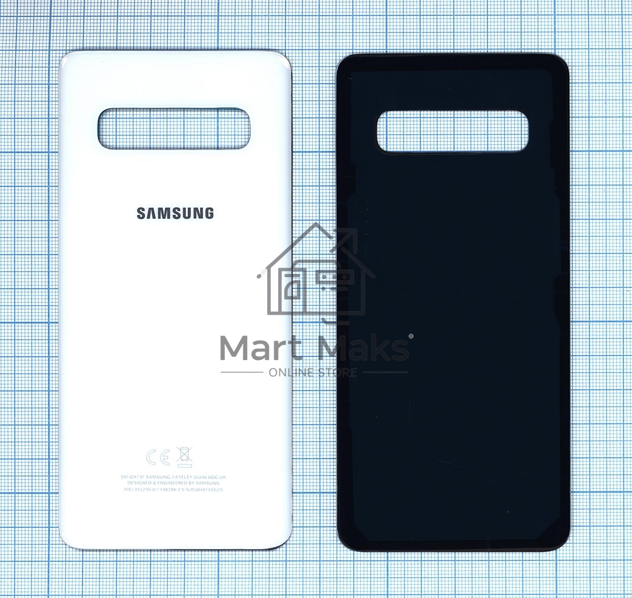 Задняя крышка для Samsung G973 Galaxy S10 белый