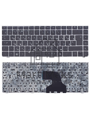 Клавиатура для ноутбука HP ProBook 4330S 4331S черная c серой рамкой