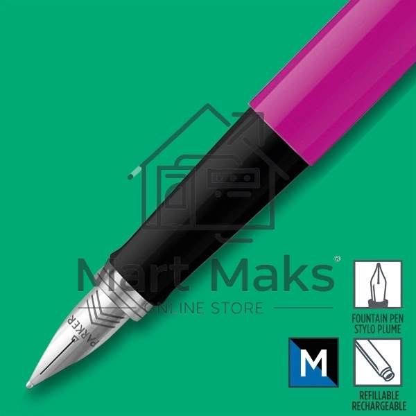 Ручка перьевая Parker Jotter Originals F60 (2096860) Magenta M сталь нержавеющая блистер