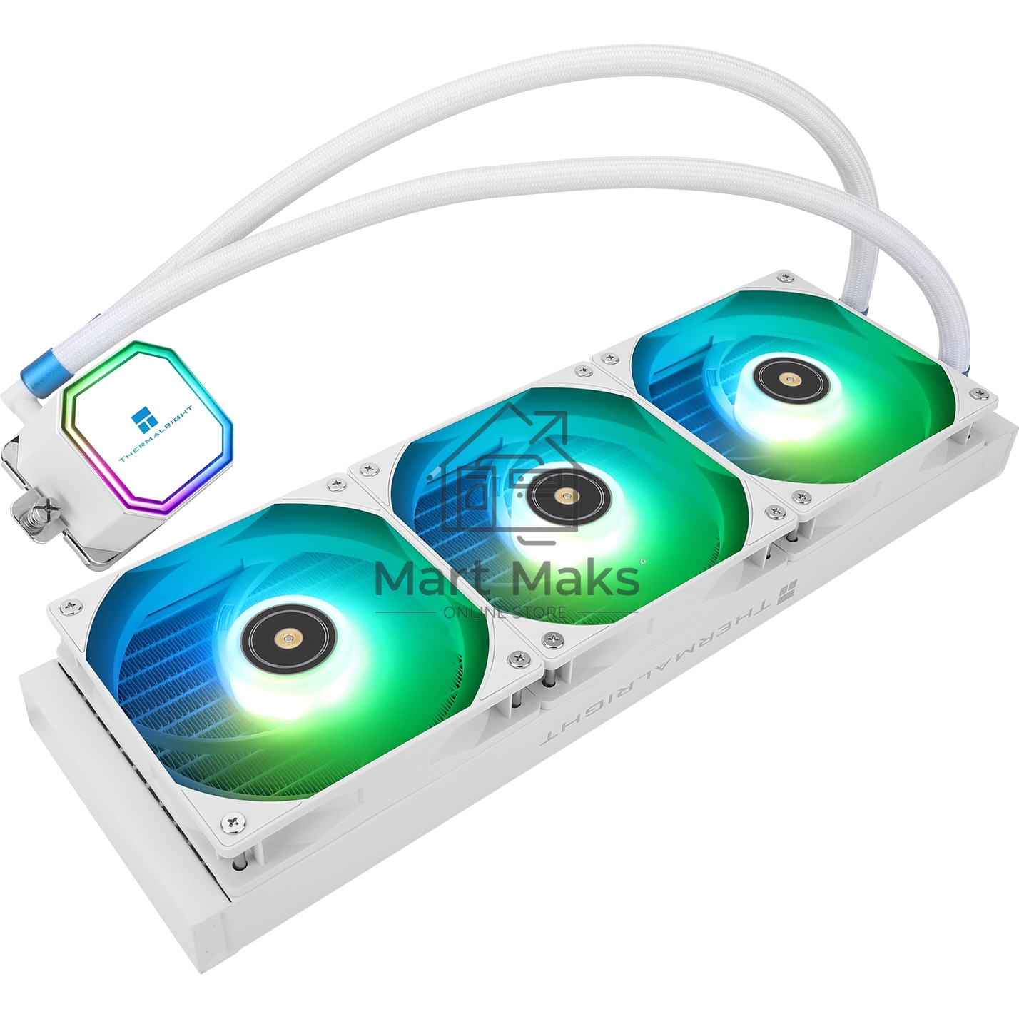 Система водяного охлаждения Thermalright Frozen Prism 360 ARGB Soc-AM5/AM4/1151/1200/2066/1700 белый 4-pin 27dB Al Ret (F-PRISM-360-WH-ARGB)