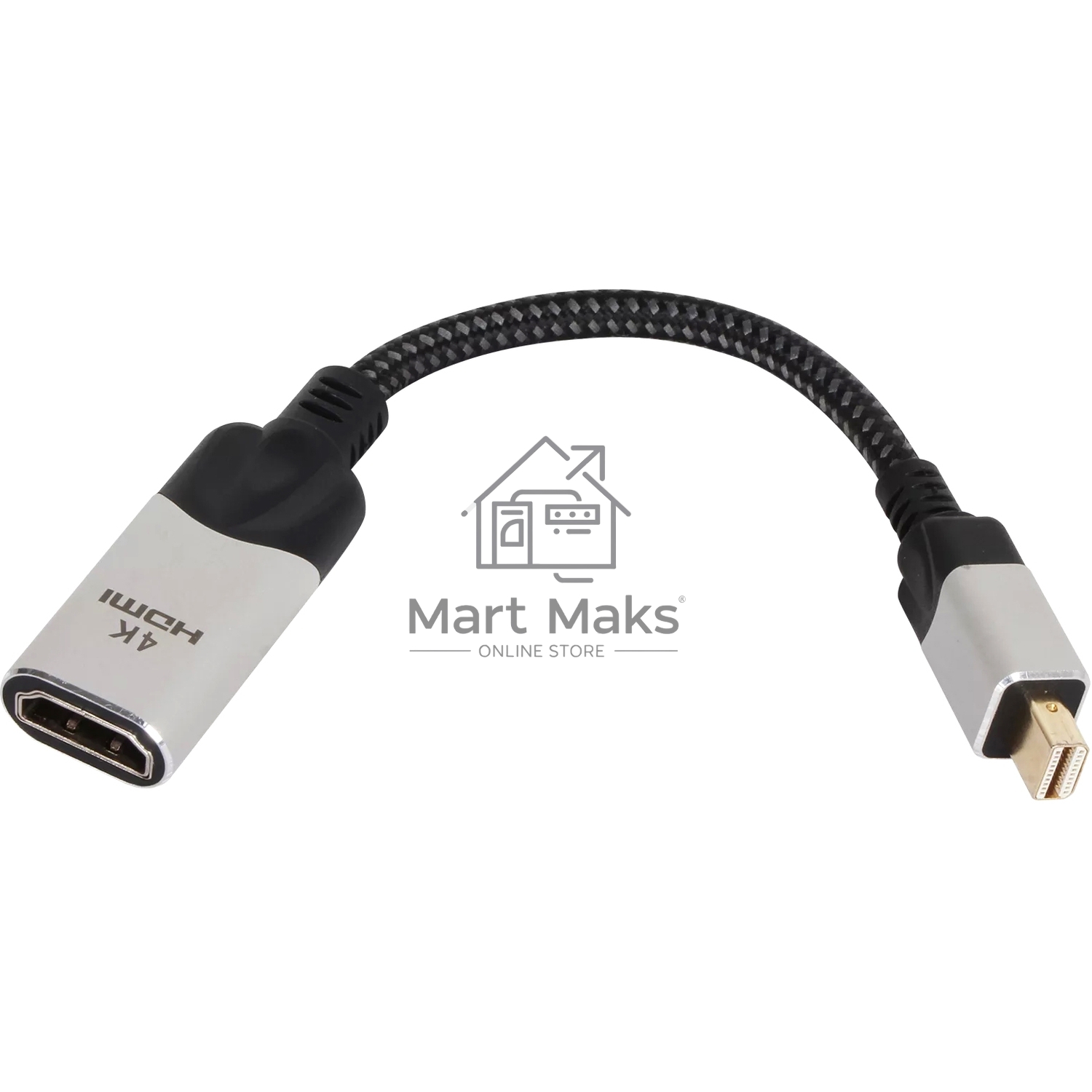 Адаптер miniDisplayPort(M) ---> HDMI(F) 0.15m 4K@60Hz VCOM <CG616M-0.15>