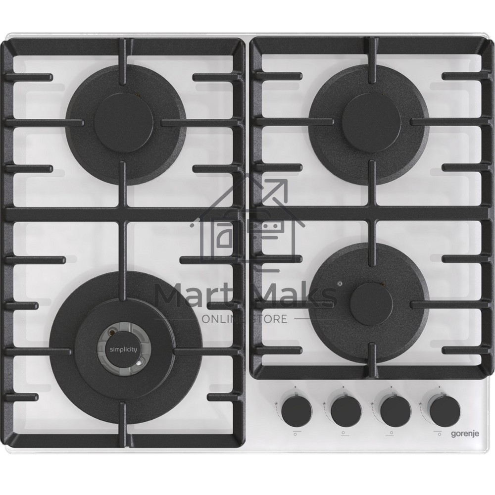 Газовая варочная поверхность Gorenje GTW642SYW белый