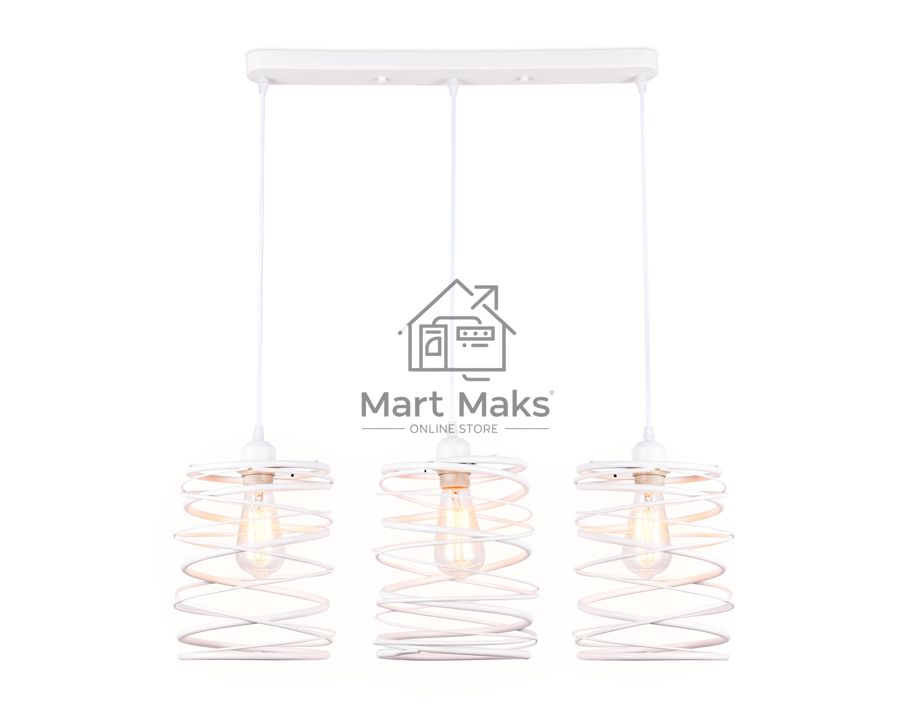 Светильник Ambrella light TR8402/3 WH белый E27/3 max 60W 740*210*730