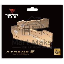 Оперативная память Patriot Viper Xtreme 5 Aurum, DDR5, 32GB (2x16GB), 8000 MHz, CL38, с радиатором, золотистый