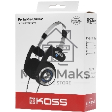 Проводные наушники KOSS Porta Pro Classic черный/голубой, накладные, проводной, складная конструкция