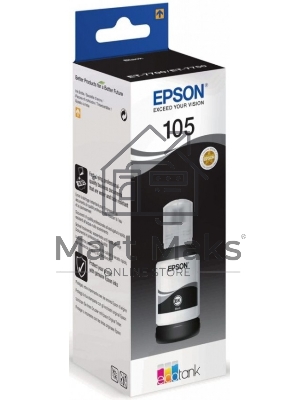 Чернила Epson 105BK C13T00Q140 черный (8000стр.) (140мл) для Epson L7160/7180