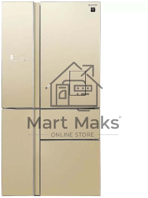 Холодильник Sharp SJWX99ACH бежевый четырехкамерный 423/227 л морозилка снизу