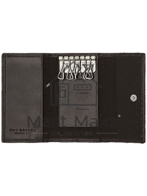 Ключница The Bridge Story Uomo 01801601/20, черный, натур.кожа