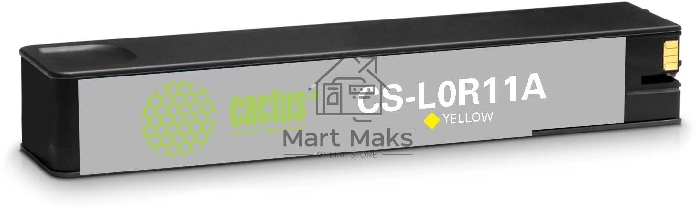 Картридж струйный Cactus CS-L0R11A (981X) желтый пигментный (150 мл) для HP PageWide 556dn Enterprise/586dn