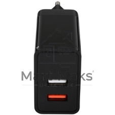 Автомобильное зарядное устройство Qumo Energy light (Charger 0034), 2USB, 2А, черный