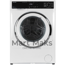 Стиральная машина Sharp ES814RW белый, загрузка фронтальная 8 кг, 1400 об/мин, класс: A+++