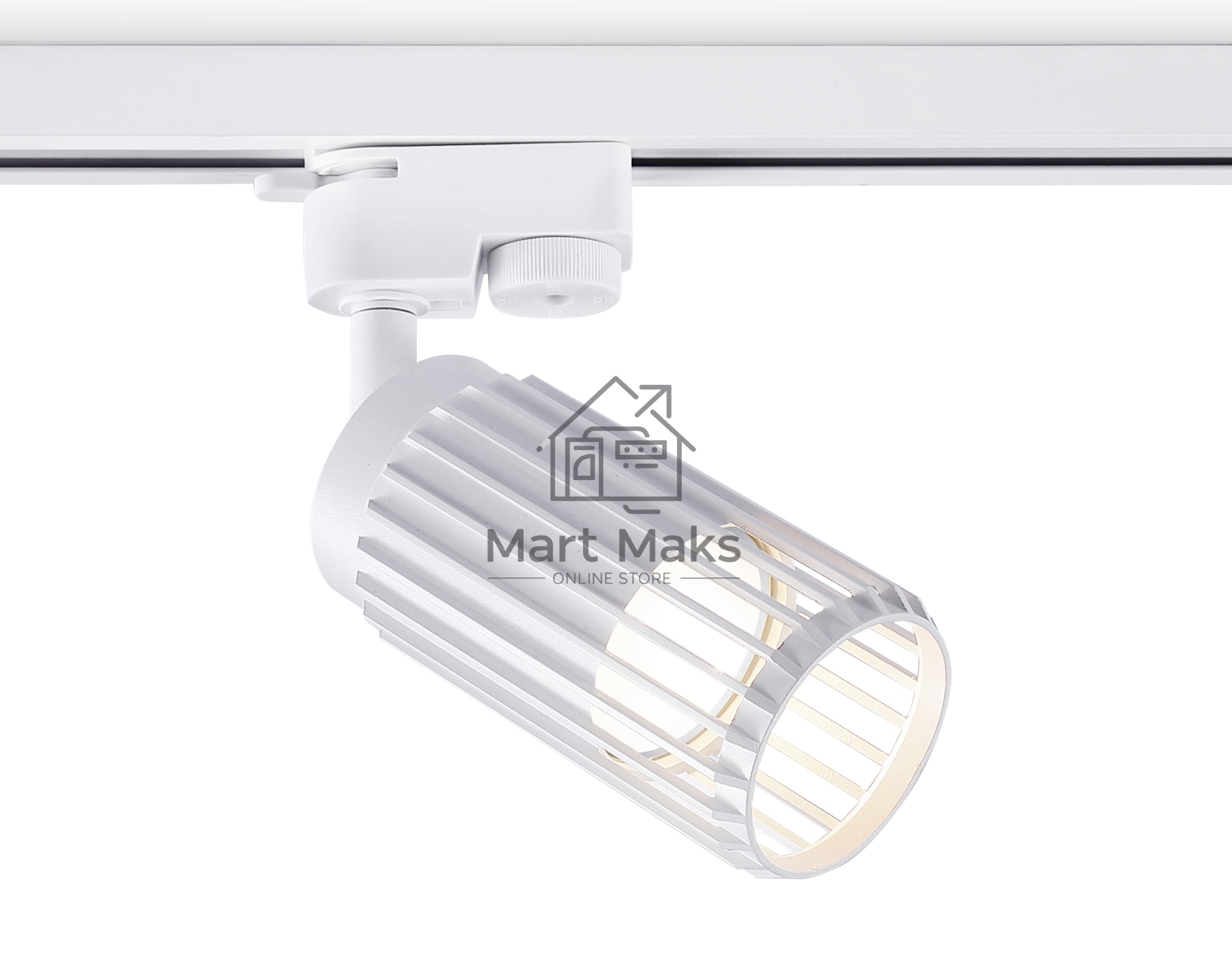 Трековый однофазный светильник Ambrella light GL5157 WH белый GU10 D60*120