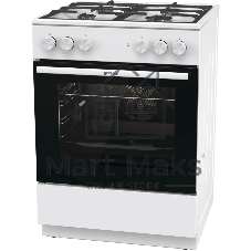 Плита комбинированная Gorenje GK6A40WFFM белый, конфорок 4 шт, духовка 71 л, 60 см x 85 см x 60 см