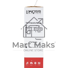 Проводные наушники KOSS Porta Pro Classic черный/голубой, накладные, проводной, складная конструкция